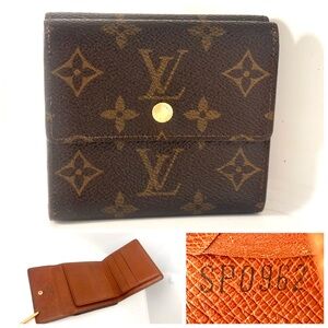Good condition authentic Louis Vuitton  Monogram Elise compact Wallet SP0962